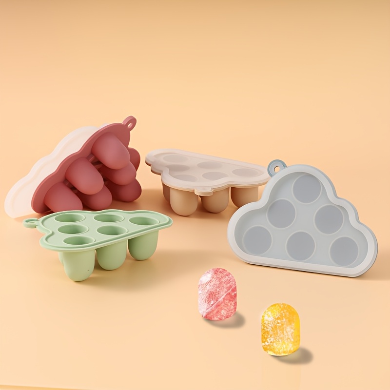 Baby Food Chart - 2 個/1 個ミニベビー果物野菜冷凍庫型蓋付き、フルーツフィーダー用シリコンフードトレイ、母乳歯が生える給餌トレイ