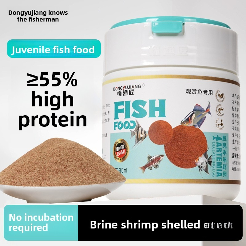 Baby Food High In Protein - 東宇江インスタントベビーブラインシュリンプ | 孵化不要、すぐに食べられる | フライ、グッピー、ベタ、そしてすべての熱帯魚のための高タンパク質フード