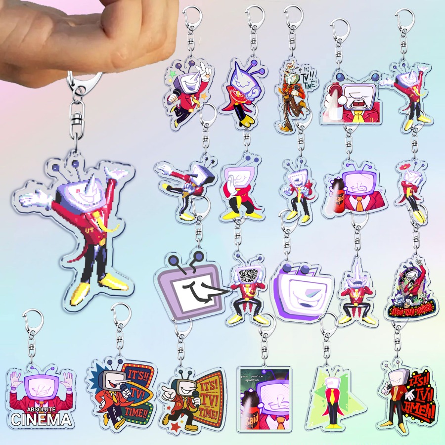 Baby Puree Pouch - ゲーム Deltarune テンナキーホルダー Llaveros アクセサリーバッグチャーム Spamton