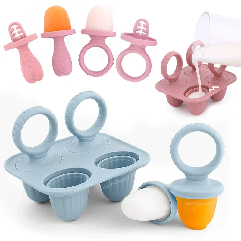Baby Food Options - 5 個ベビー果物と野菜おしゃぶり BPA フリーシリコーンハンドリング栄養補助食品絞りウサギの形の一口給餌食器