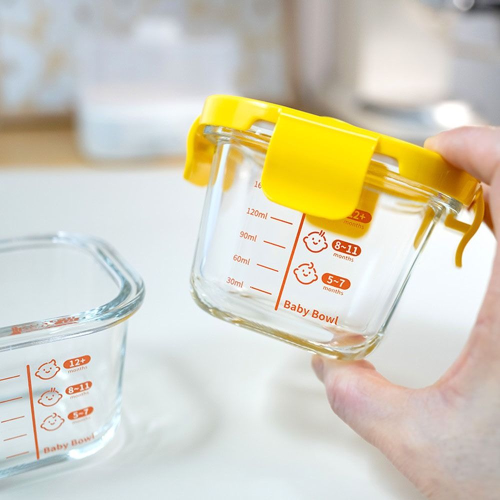 Baby Food Options - 新しい170ml食品保存容器、冷凍・電子レンジ対応、ベビーフード用ガラスカップ、ガラス製ベビーフード保存瓶、小さなお子様向け