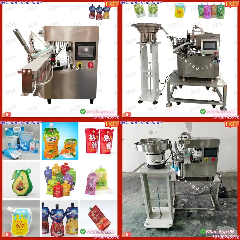 Baby Puree Pouch - CE認証取得済み DZJX 3l スクリーンウォッシュ アルミ製ベビーフードピューレ スパウトパウチ充填シーリングマシン（ジュース、アイスクリーム用）
