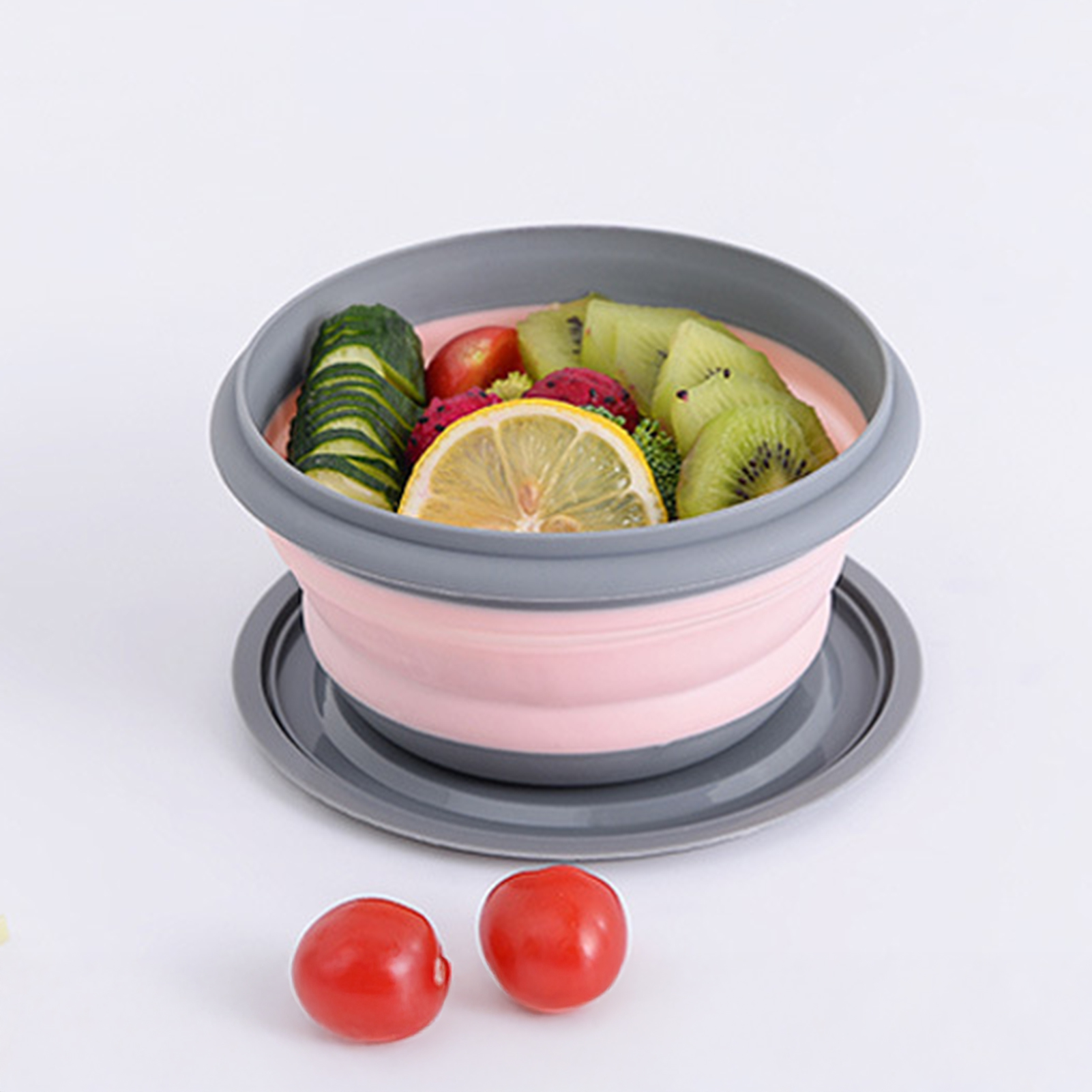 Baby Food Filter - 折りたたみ式ボウル ポータブル食器 拡張可能 アウトドア 圧縮 トラベル