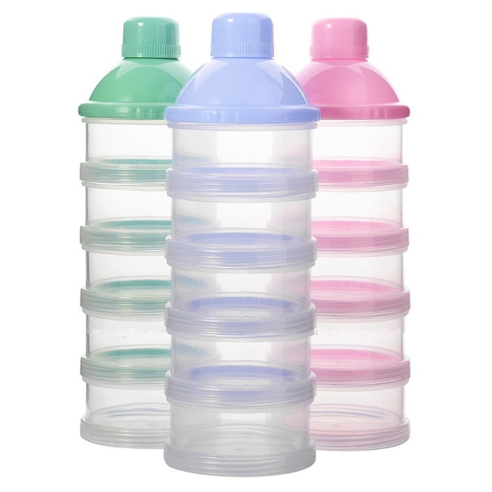 Baby Food Options - ポータブル粉ミルクディスペンサー食品容器収納給餌ボックス赤ちゃん子供幼児用 4/5 グリッドベビーフード収納ボックス