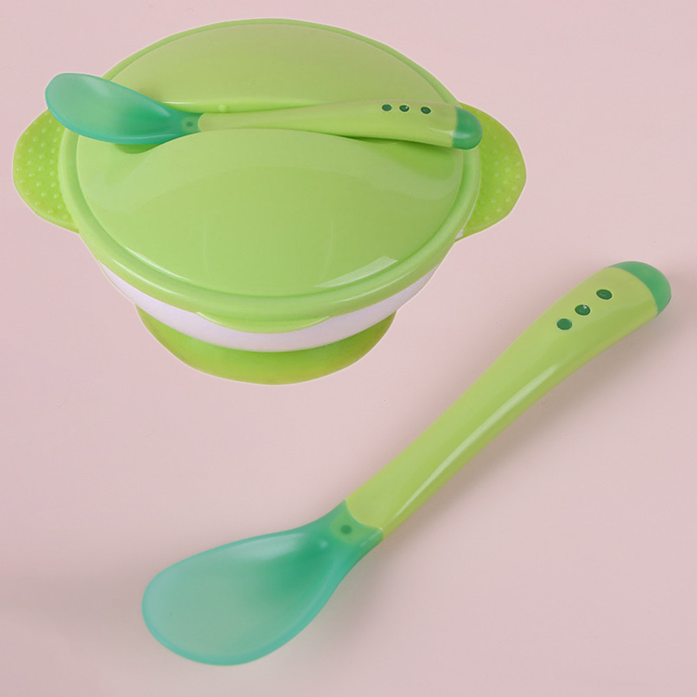 ベビー用吸盤付きボウルセット 蓋付きスプーン付き フライング - Self Feed Spoon のレビューと価格
