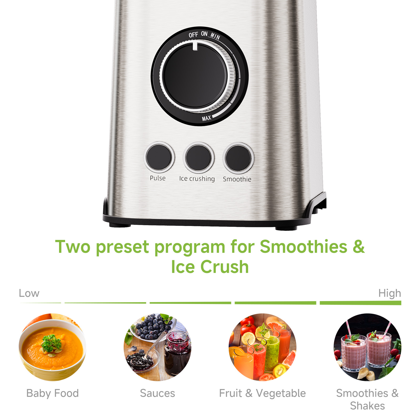 BioloMix 3 in 1スムージーブレンダー、ステンレ - Dry Food Baby のレビューと価格