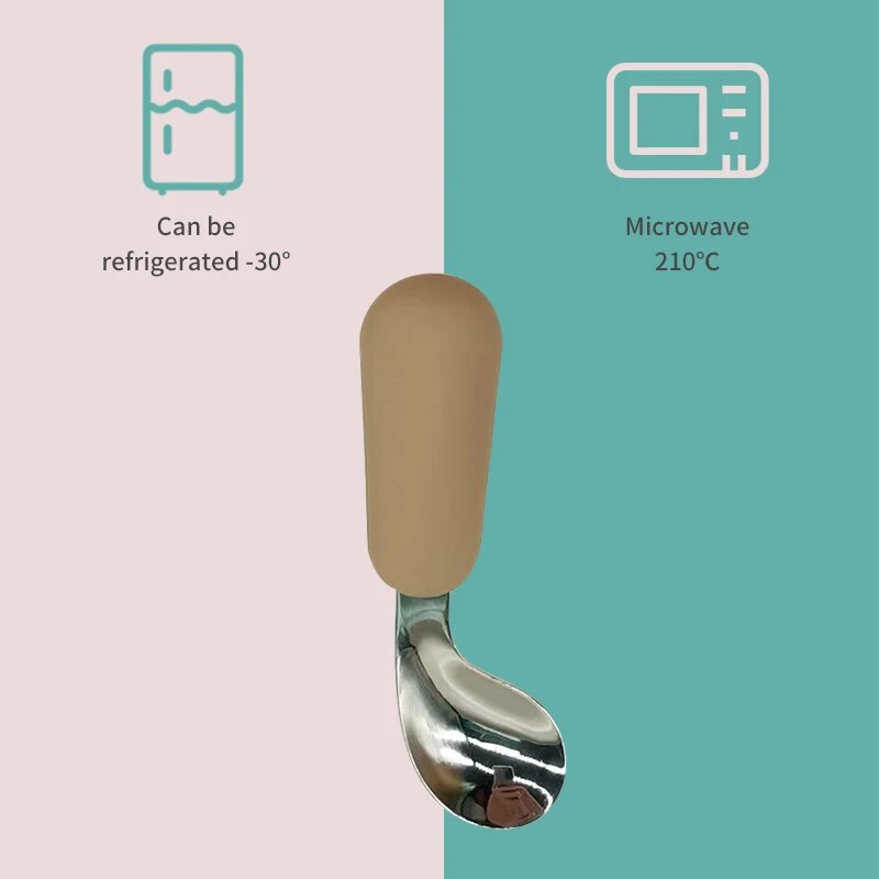 赤ちゃんのスプーンとフォークのセット,子供の道具,かわいいカ - Baby Food Utensil のレビューと価格