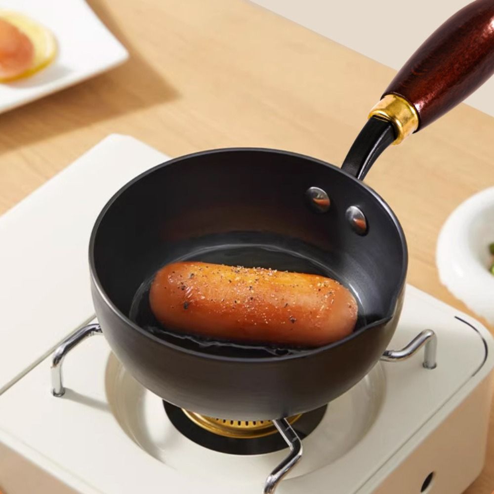 多目的鋳鉄製油飛散防止鍋、無塗装V字型分流口、オムレツパン、 - Baby Food With Iron のレビューと価格