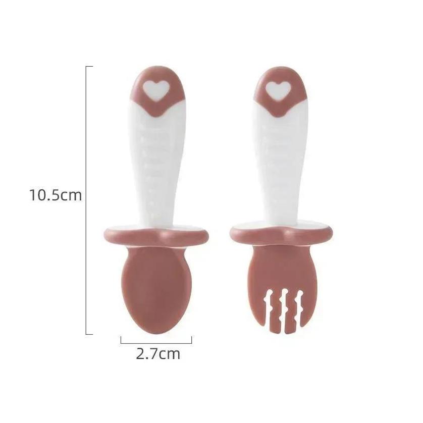 ベビースプーンフォークシリコーン子供用食器セット授乳ベビー食 - Baby Food Utensil のレビューと価格