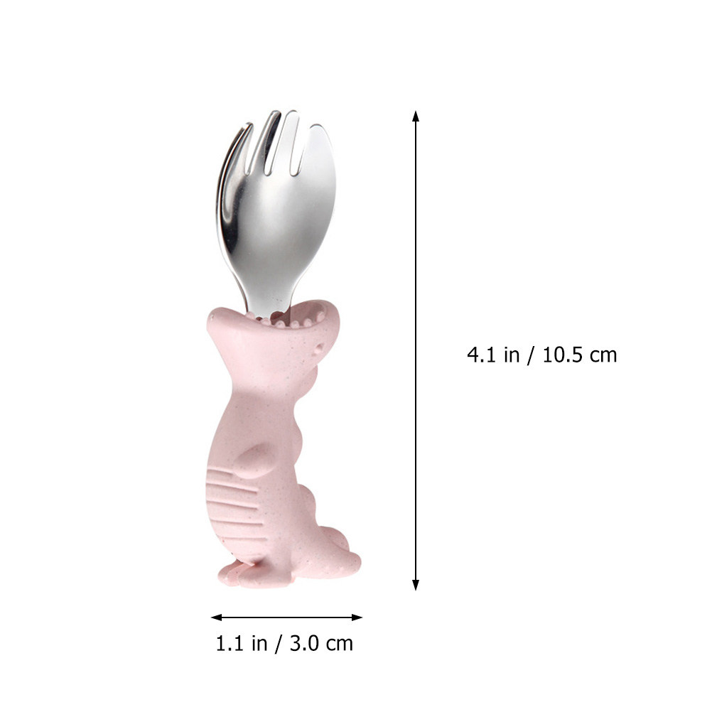 2個入りベビー用スプーンフォークセット、耐熱性、滑らかな丸み - Self Feed Spoon のレビューと価格