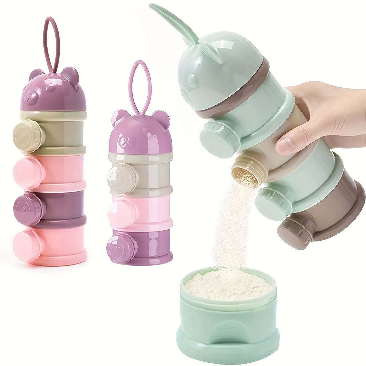ストラップ付き大容量ベビーミルクパウダーコンテナ、ベビーフォ - Baby Food Options のレビューと価格
