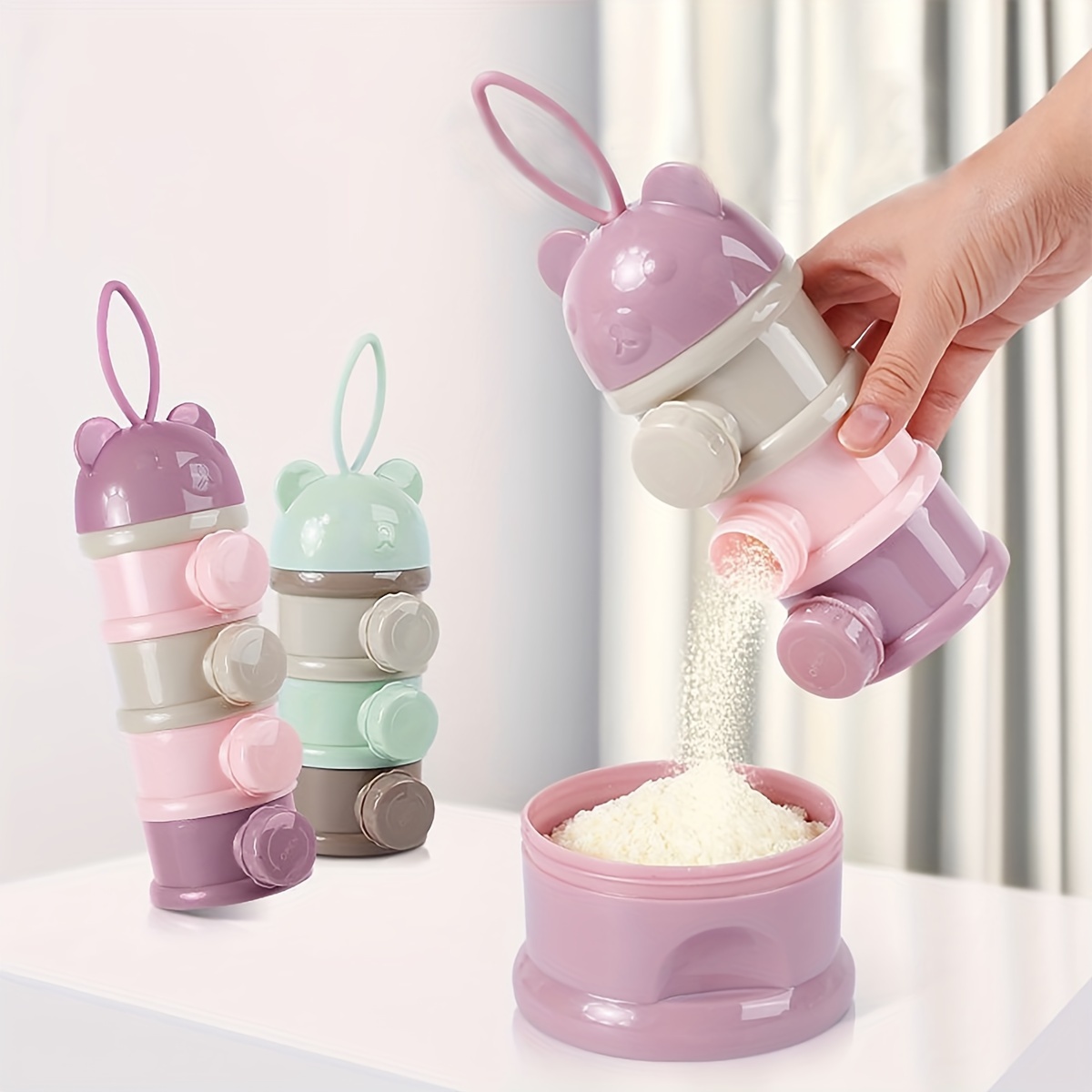 ストラップ付き大容量ベビーミルクパウダーコンテナ、ベビーフォ - Baby Food Options のレビューと価格