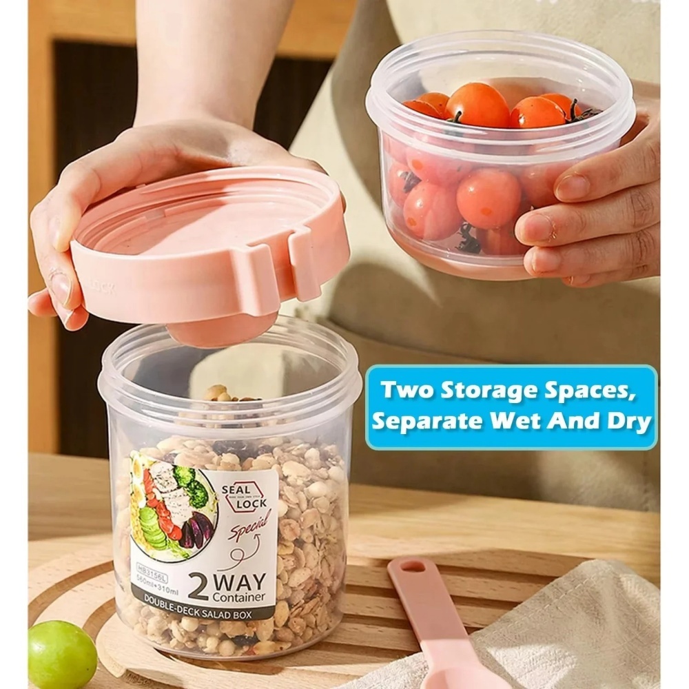 ポータブルサラダカップ朝食カップ食品分層ヨーグルトシリアルオ - Baby Food Oatmeal のレビューと価格