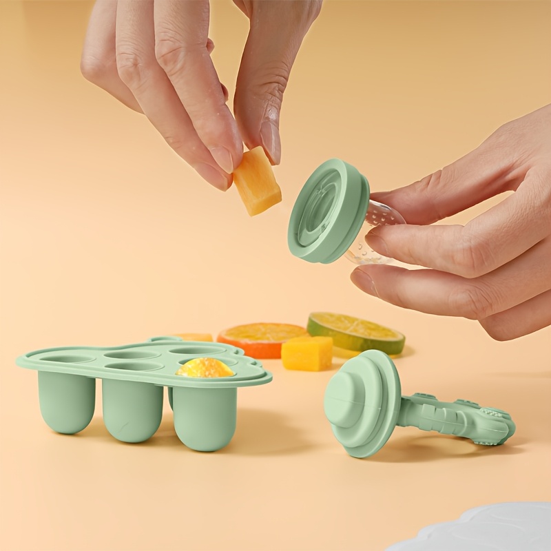 2 個/1 個ミニベビー果物野菜冷凍庫型蓋付き、フルーツフィ - Baby Food Chart のレビューと価格