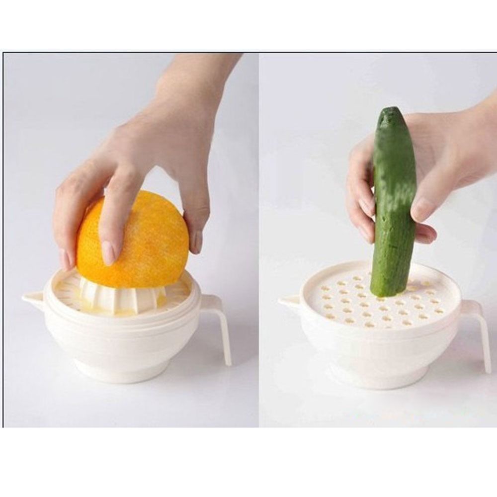 7個入り携帯用食品粉砕ボウルセット、柑橘ジューサー、食品グレ - Baby Food Bowl のレビューと価格