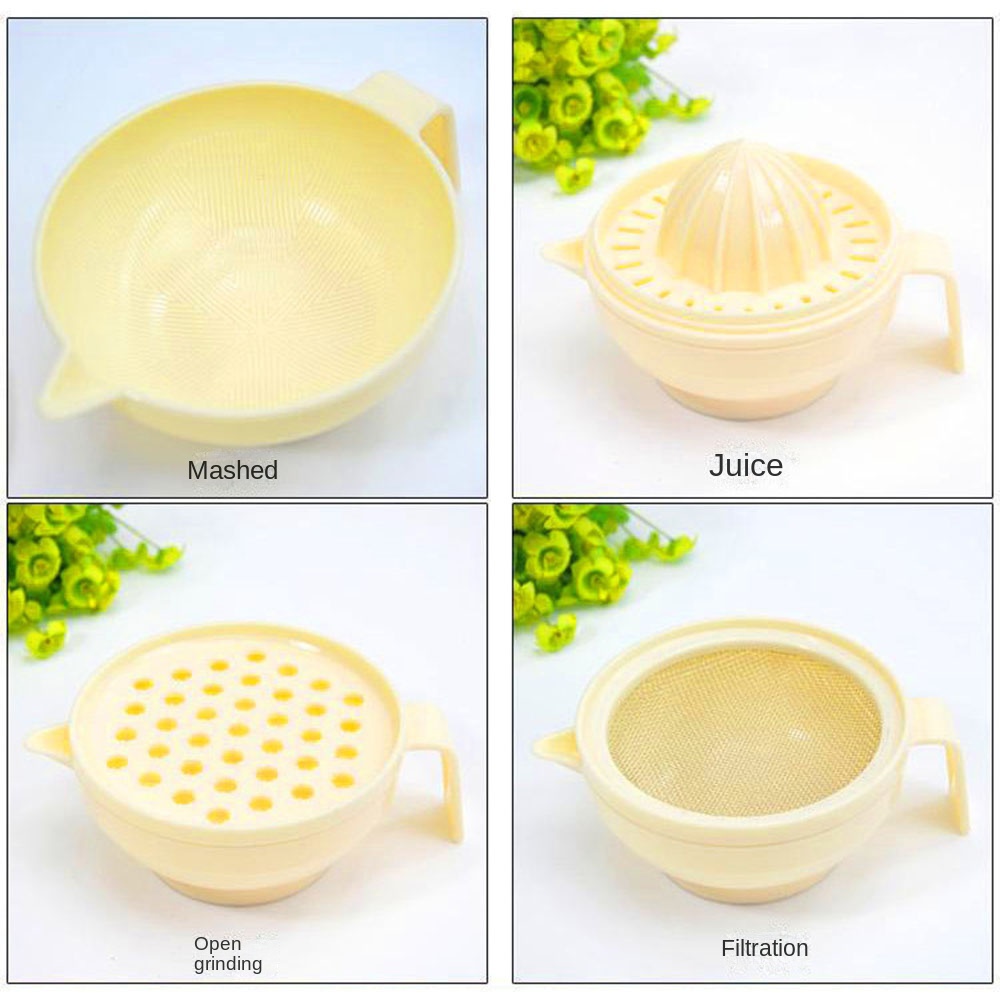 7個入り携帯用食品粉砕ボウルセット、柑橘ジューサー、食品グレ - Baby Food Bowl のレビューと価格