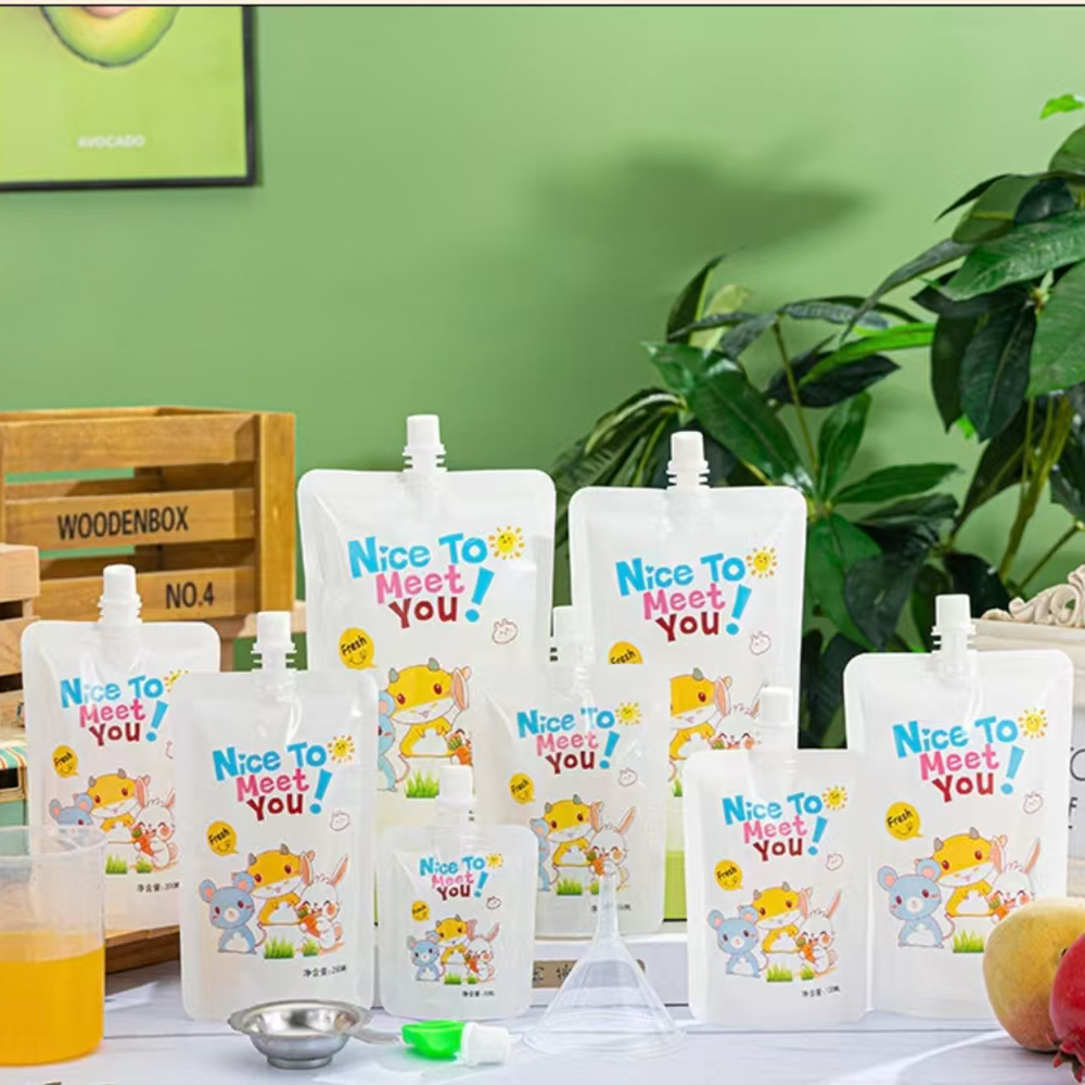 200 ミリリットルベビーフードポーチベビーフィーダーフルー - Baby Puree Pouch のレビューと価格