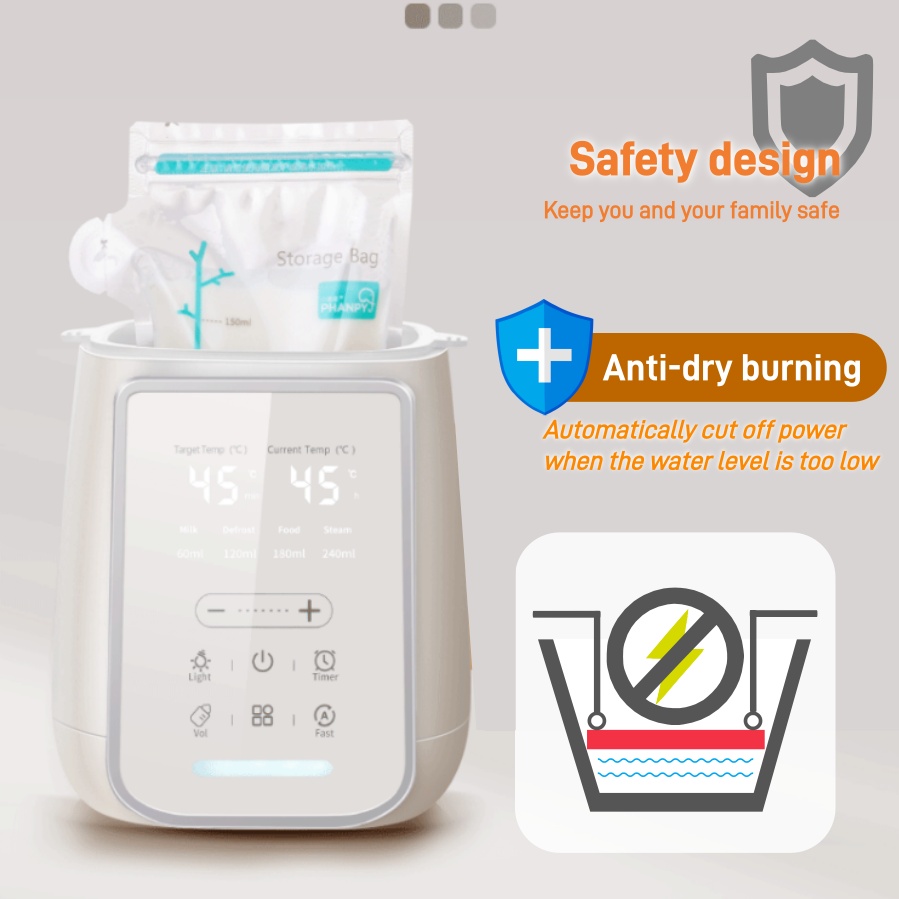 8in1 哺乳瓶母乳ウォーマー滅菌器多機能母乳&食品ヒーター - Dry Food Baby のレビューと価格