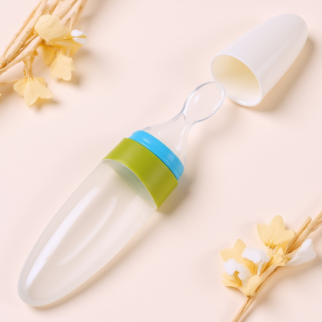 シリコン製ベビーフードディスペンシングスプーンフィーダー、新 - Baby Food Oatmeal のレビューと価格
