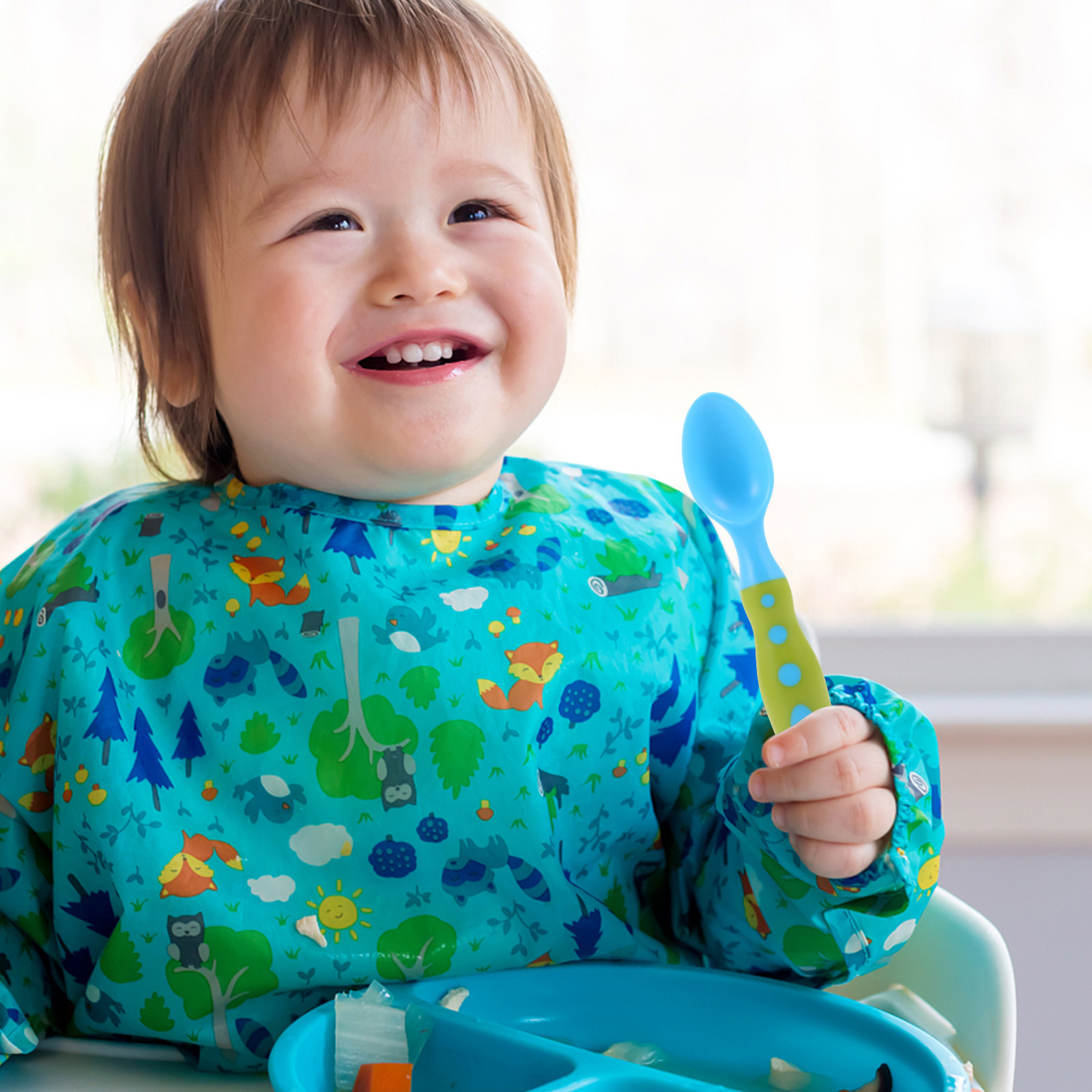 2セット ベビー用トレーニング食器セット 幼児用セルフフィー - Self Feed Spoon のレビューと価格