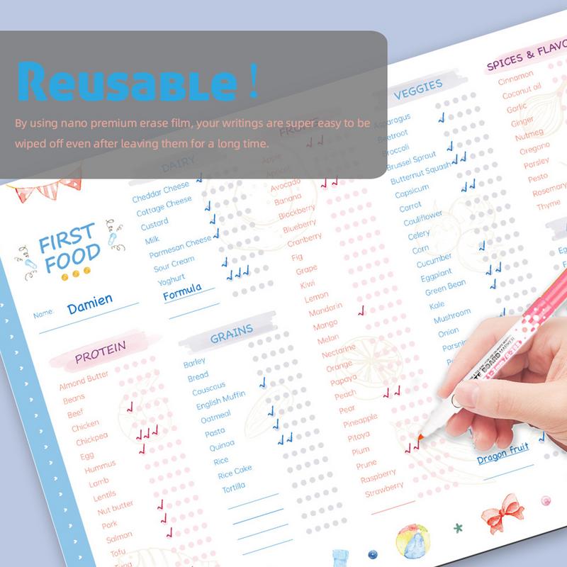 赤ちゃんの最初のフードトラッカー,冷蔵庫のマグネット,ベビー - Baby Food Chart のレビューと価格