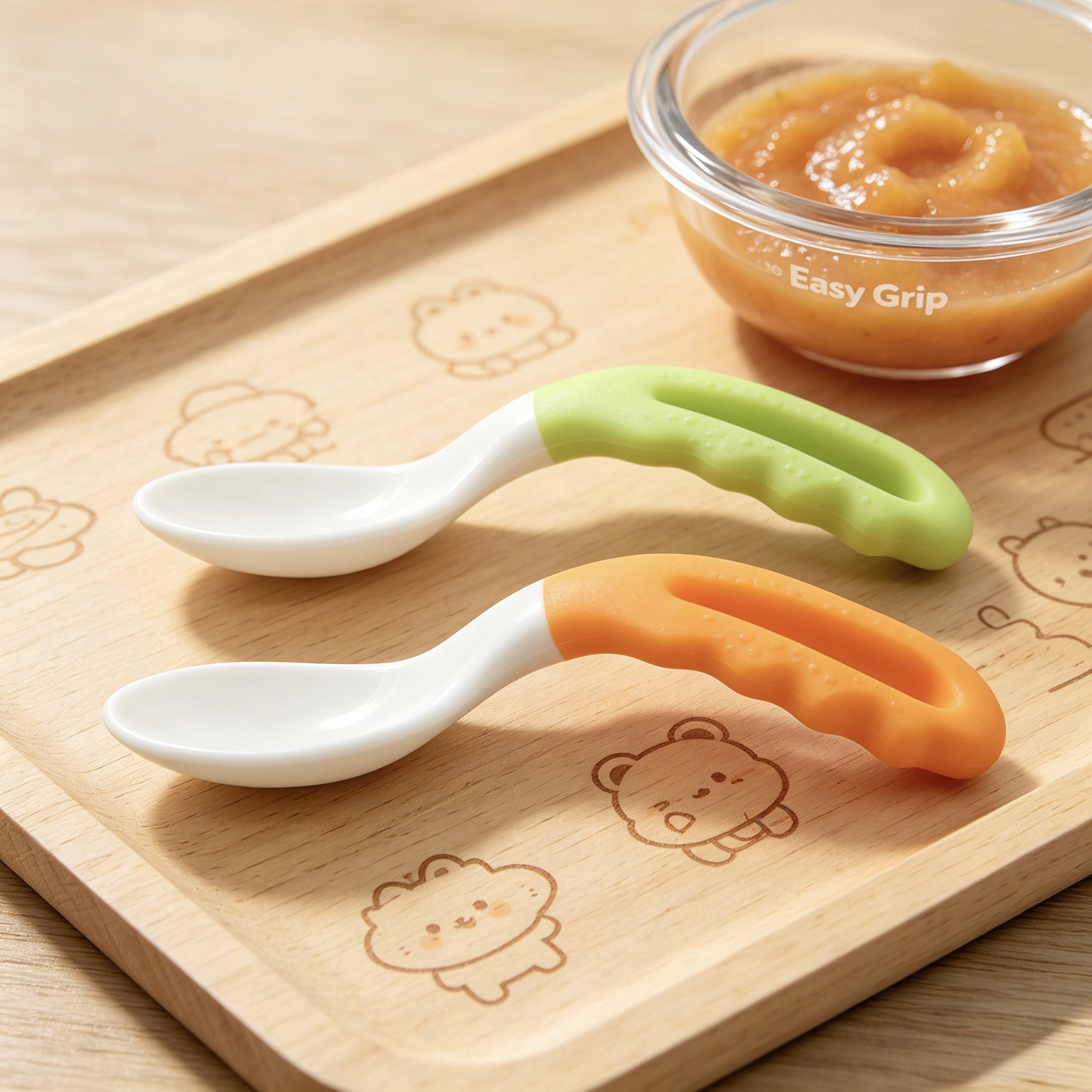 2/4本入りスプーン、トレーニング用授乳スプーン、曲げられる - Baby Food Utensil のレビューと価格
