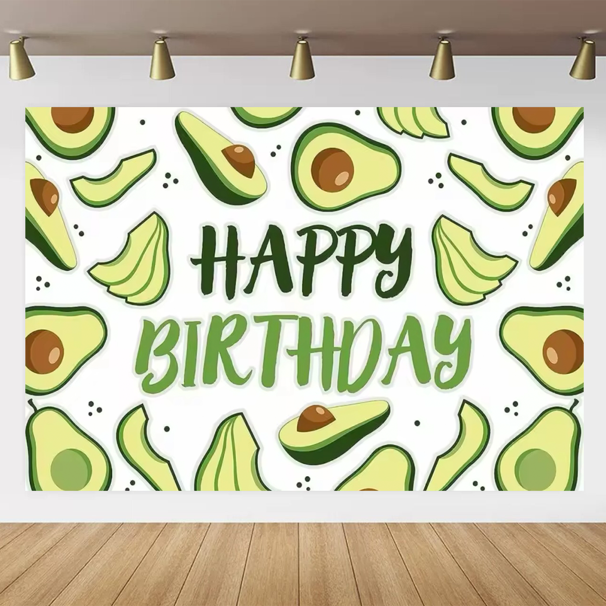 アボカドテーマ子供の誕生日パーティー背景ポスターアボカドフル - Baby Food With Avocado のレビューと価格