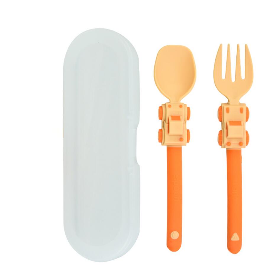子供用の授乳スプーンとフォークセット,スプーンとフォーク,漫 - Self Feed Spoon のレビューと価格