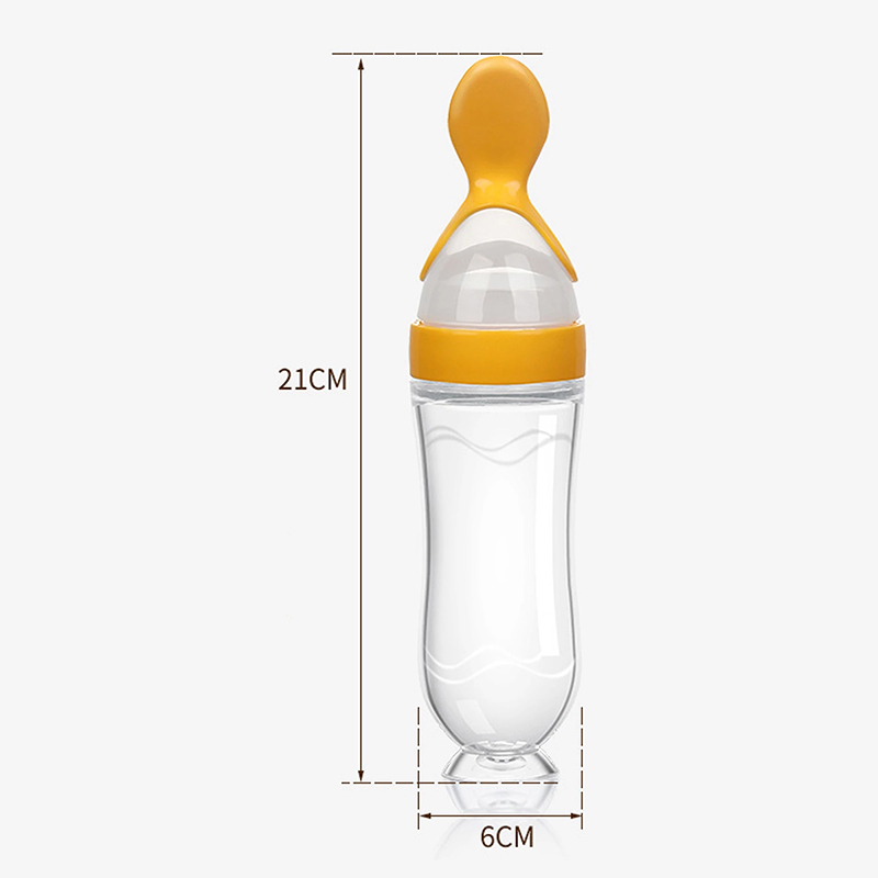 絞る哺乳瓶シリコーン新生児トレーニング米シリアル食品スプーン - Baby Food Utensil のレビューと価格