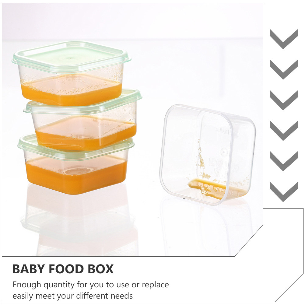 8個入りベビーフードボックスセット、再利用可能な漏れ防止食品 - Dry Food Baby のレビューと価格