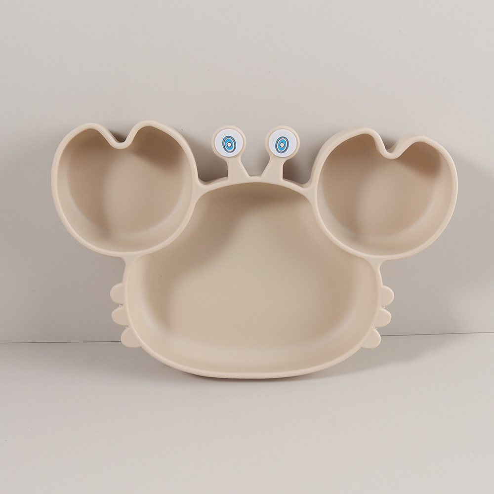 かわいいカニ型シリコンベビー食器 強力吸盤付き - BPAフ - Baby Food Chart のレビューと価格