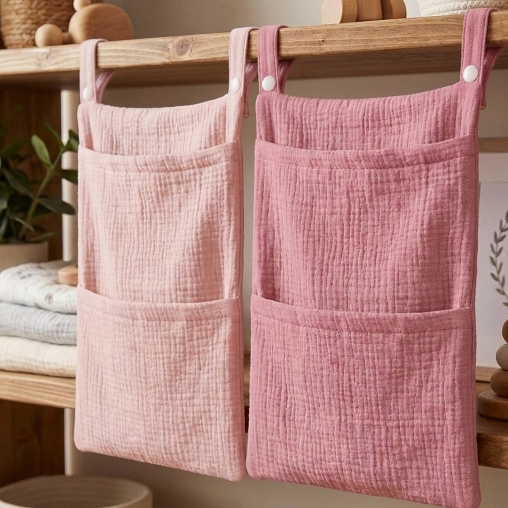 純綿ベビーベッド吊り下げバッグ多機能新生児用品収納バッグベビ - Baby Puree Pouch のレビューと価格