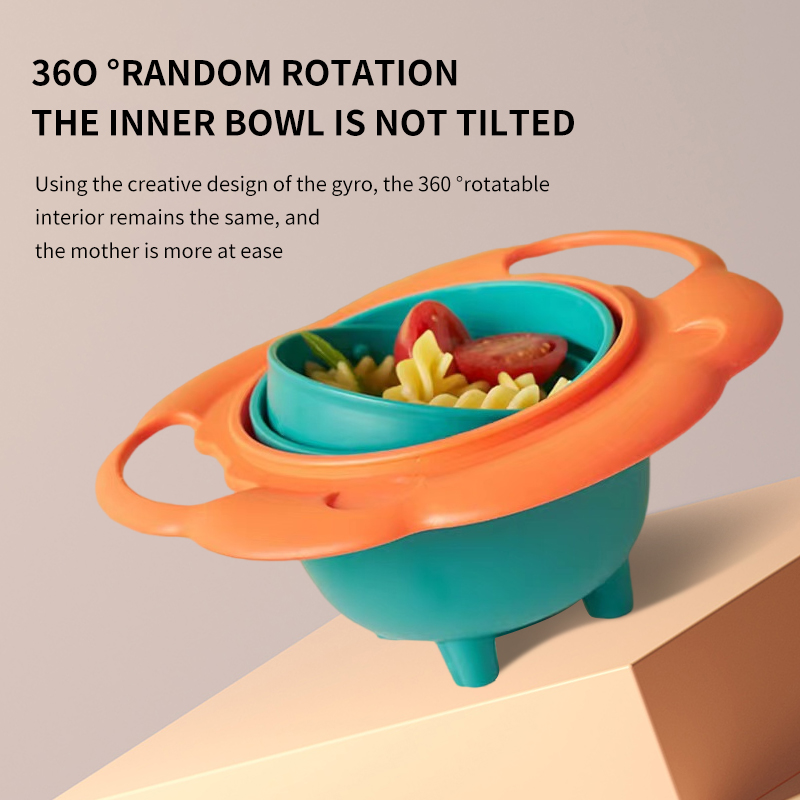 赤ちゃんの子供用ボウル360度回転ジャイロボウルライオンボウ - Baby Food Chart のレビューと価格