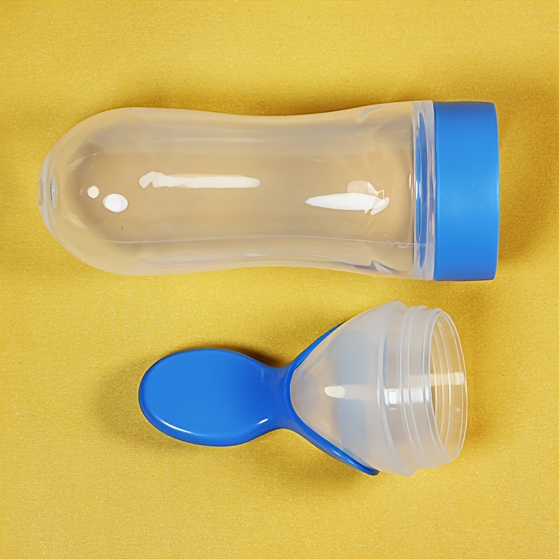 ベビー用シリコン製哺乳瓶、スプーン付き、3オンスの食品分配ス - Baby Food Utensil のレビューと価格