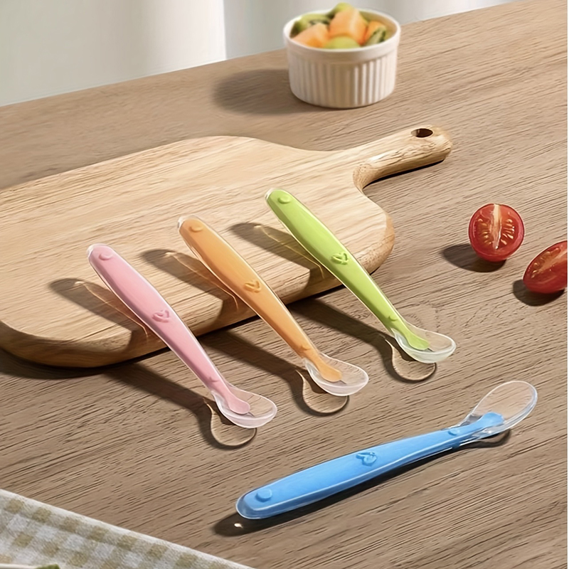 1/2個入り ソフトチップベビーシリコンスプーン 安全なベビ - Baby Food Utensil のレビューと価格
