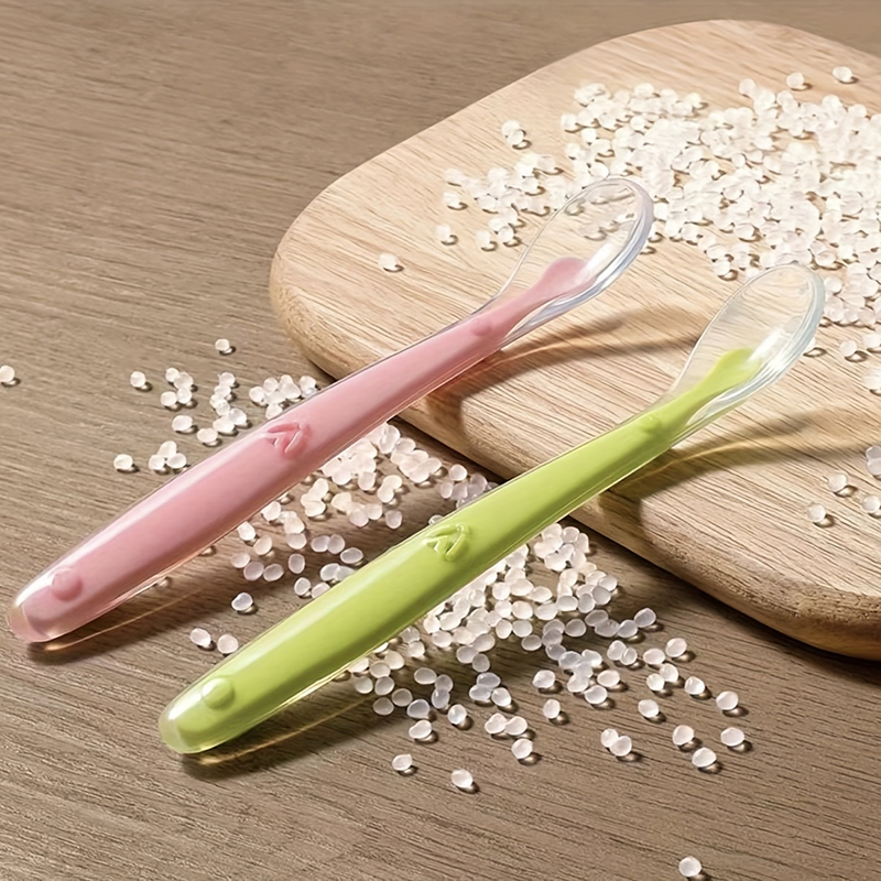 1/2個入り ソフトチップベビーシリコンスプーン 安全なベビ - Baby Food Utensil のレビューと価格