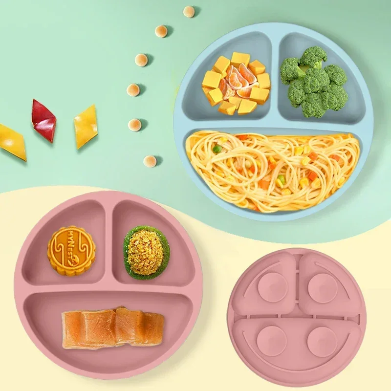 食品グレードのシリコーン子供皿セットベビー給餌ボウル吸引プレ - Baby Food Game のレビューと価格