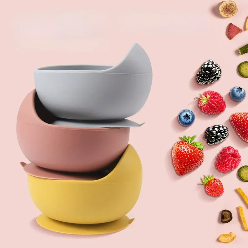 食品グレードのシリコーン子供皿セットベビー給餌ボウル吸引プレ - Baby Food Game のレビューと価格