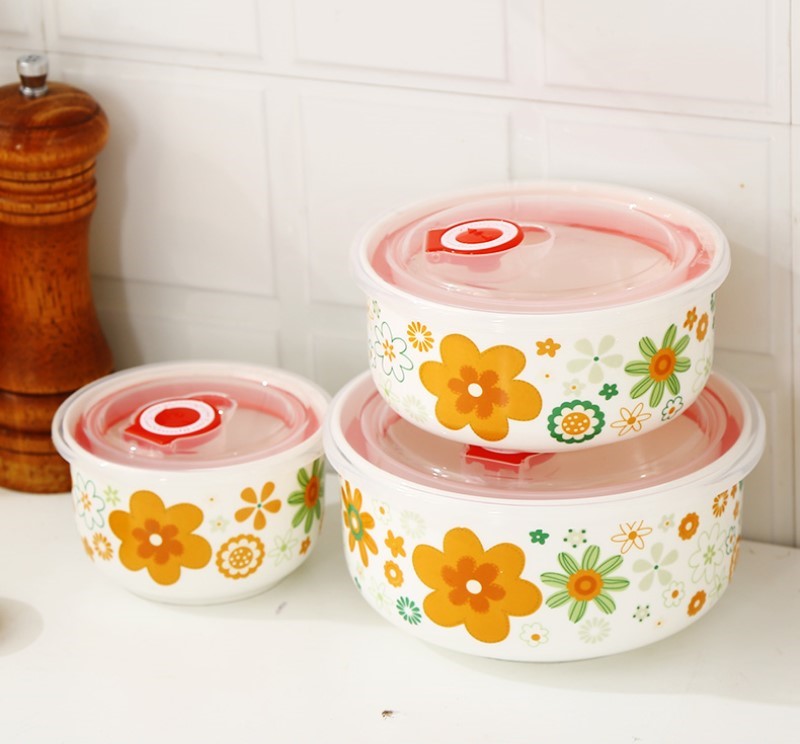 日本の磁器製弁当箱,3個セット,屋内用,温かい料理用,容器付 - Baby Food Bowl のレビューと価格