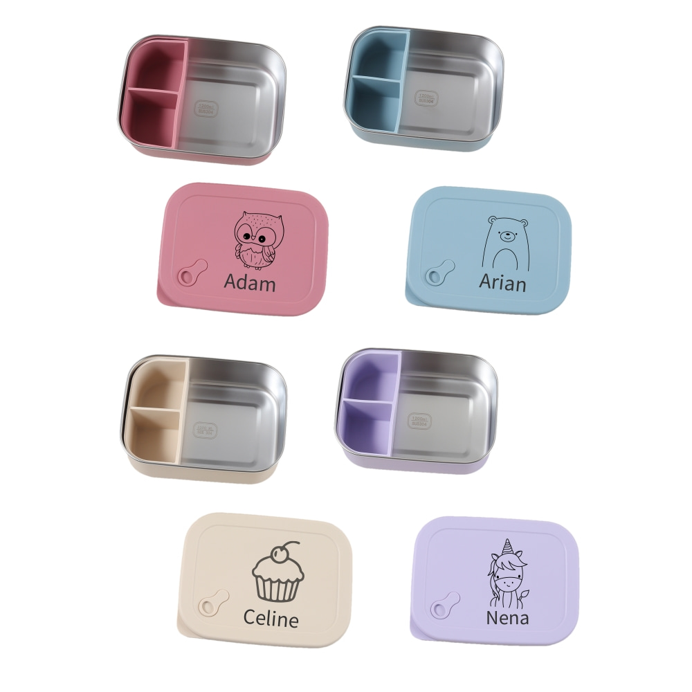 1200ml 1個入り カスタム名＆柄入りシリコン製子供用ラ - Baby Food Bowl のレビューと価格