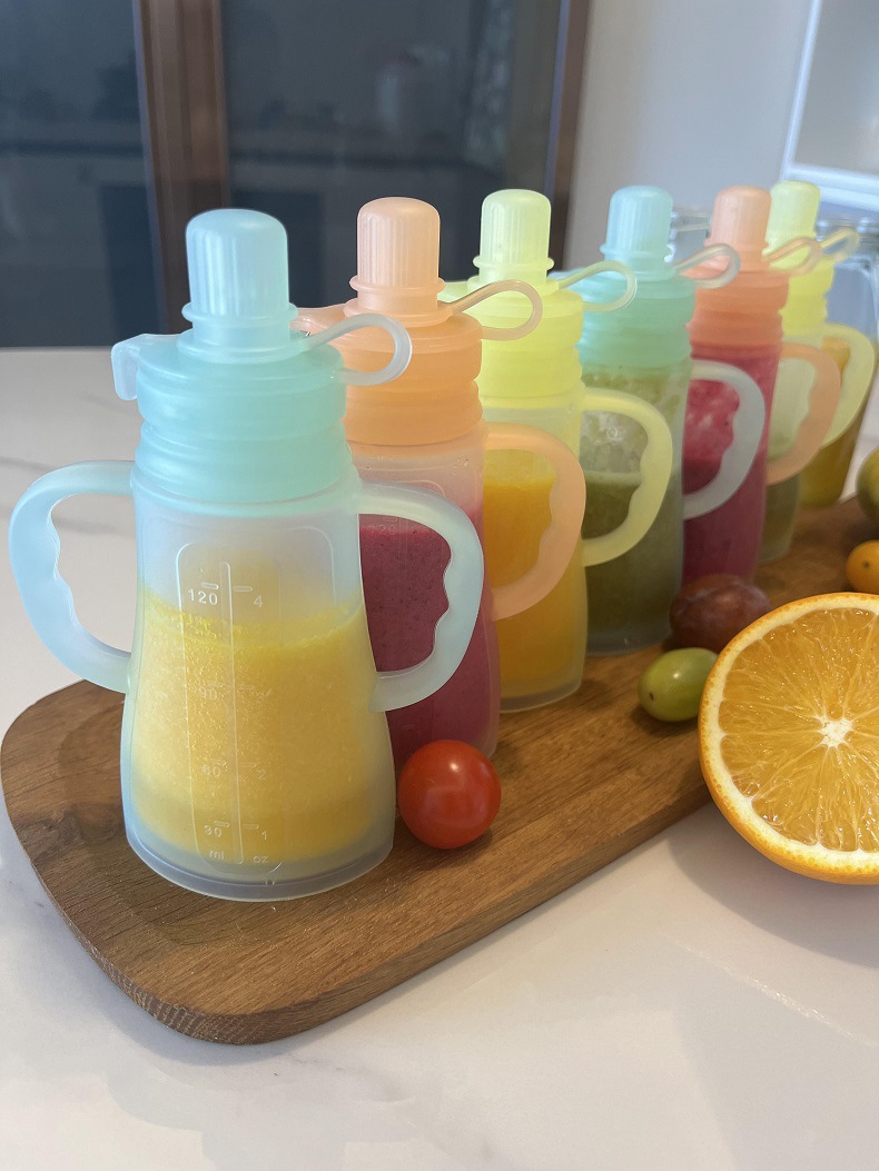 新しい再利用可能なシリコン製母乳保存バッグ、漏れ防止、吸引可 - Baby Food Options のレビューと価格