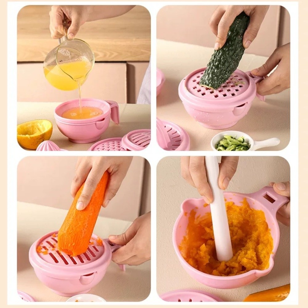無地ベビーフードグラインディングボウル手作り多機能フルーツピ - Baby Food Bowl のレビューと価格