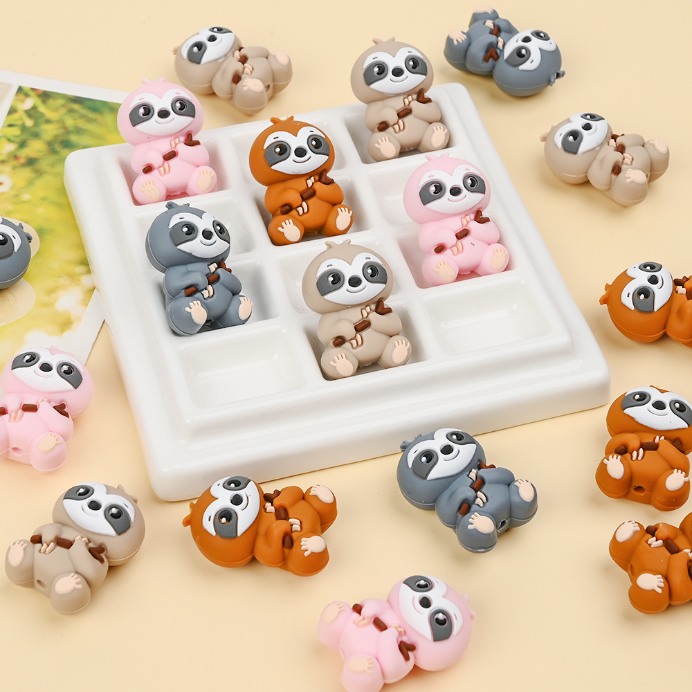 4 個の食品グレードの動物シリコーンビーズ DIY ベビーお - Baby Food Game のレビューと価格