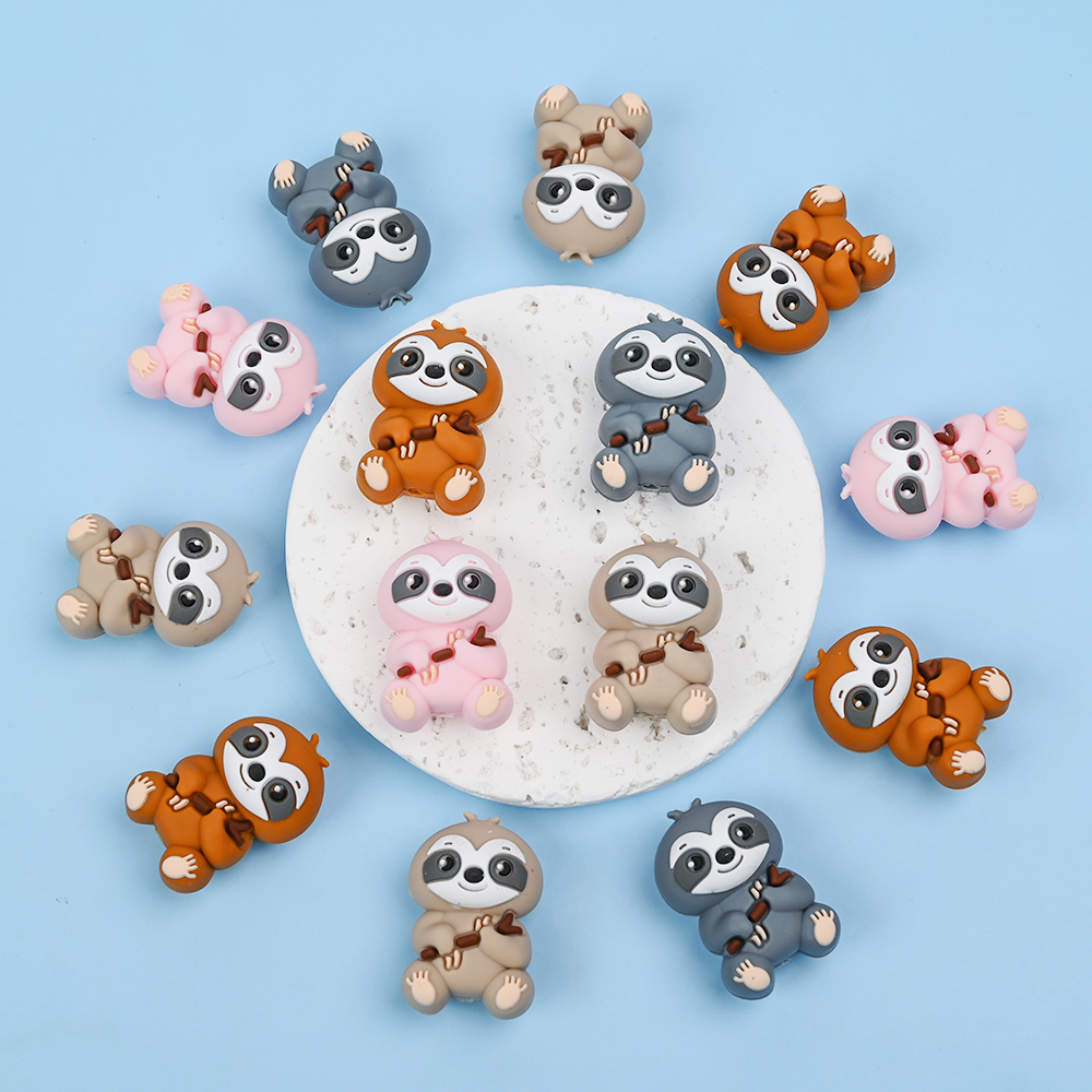 4 個の食品グレードの動物シリコーンビーズ DIY ベビーお - Baby Food Game のレビューと価格