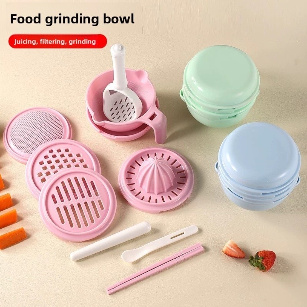 無地ベビーフードグラインディングボウル手作り多機能フルーツピ - Baby Food Bowl のレビューと価格