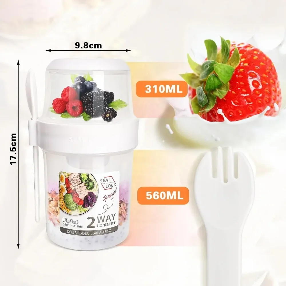 サラダカップ 朝食カップ ポータブル食品保存弁当箱 オートミ - Baby Food Oatmeal のレビューと価格