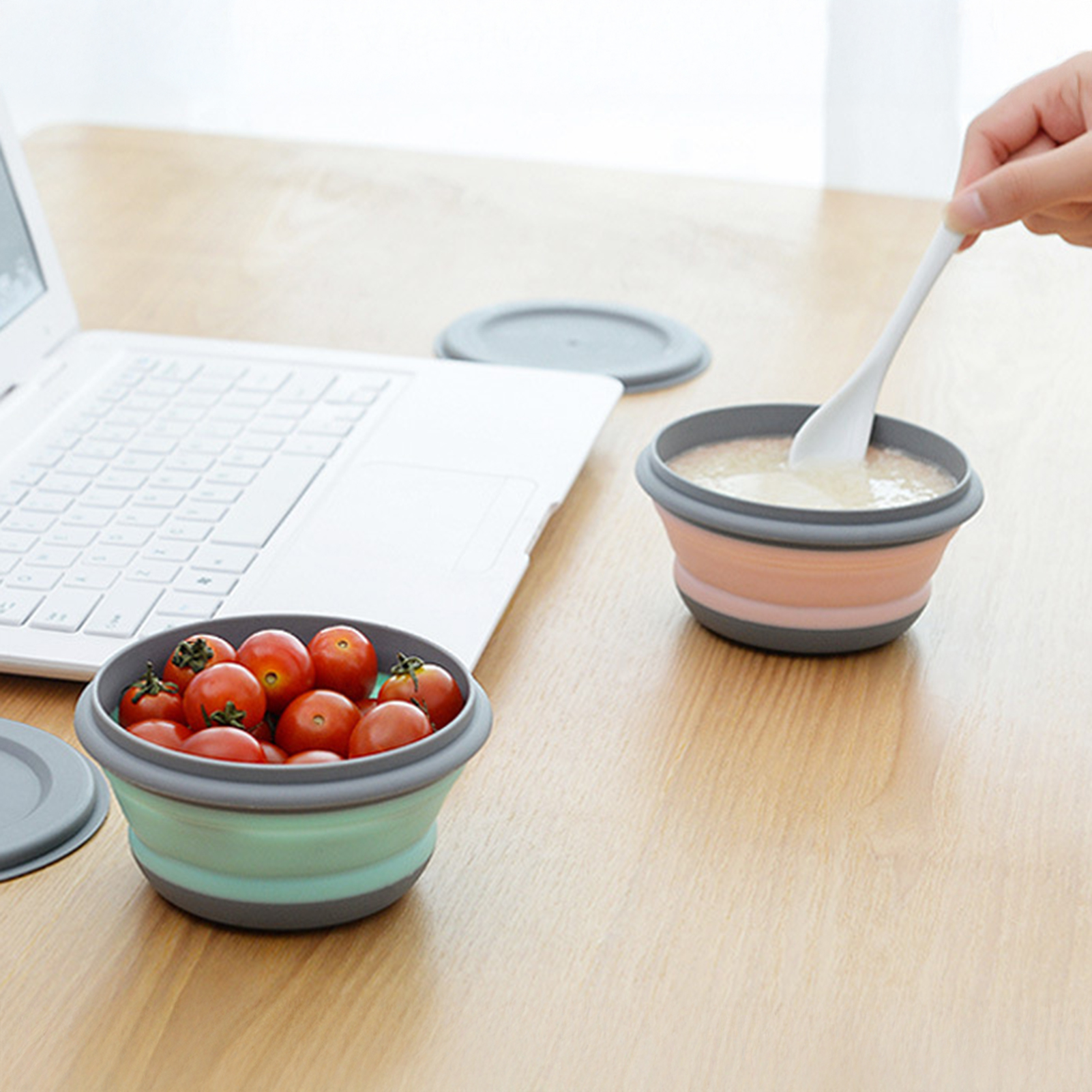 折りたたみ式ボウル ポータブル食器 拡張可能 アウトドア 圧 - Baby Food Filter のレビューと価格
