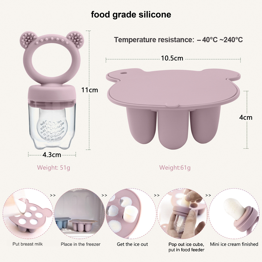 ベビーアイスクリームポップシリコンモールドアイスクリームメー - Baby Food Options のレビューと価格