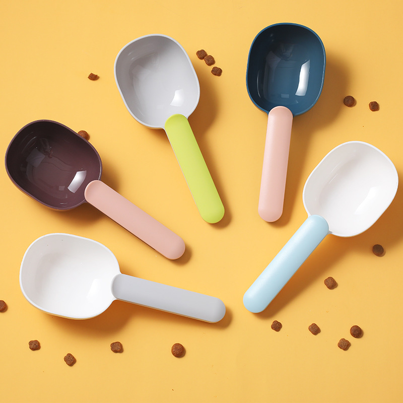 犬用フードスクープ 多機能ペット用給餌スプーン シーリングク - Self Feed Spoon のレビューと価格
