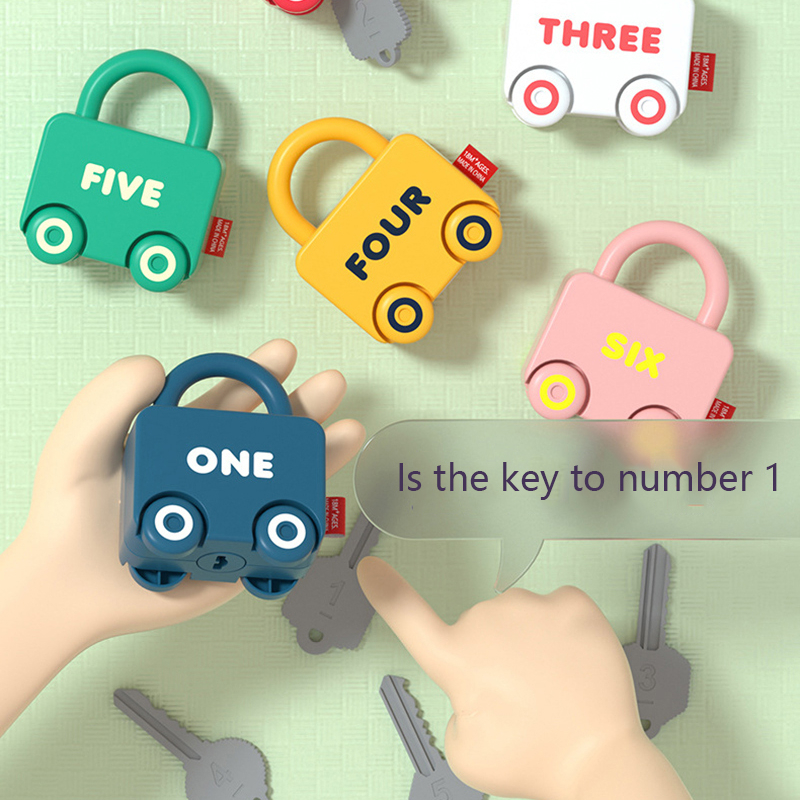 赤ちゃん学習ロックとキー車ゲームモンテッソーリ教育玩具番号マ - Baby Food Game のレビューと価格